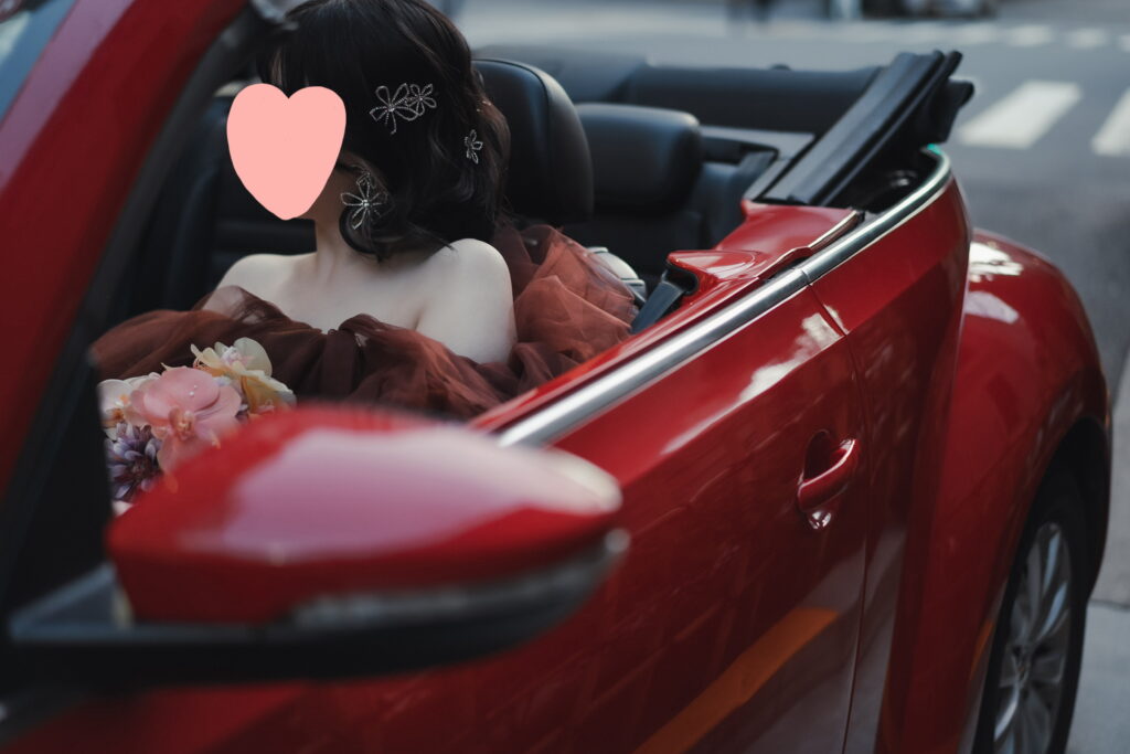 フォトウェディング 日本橋 ラヴィファクトリー ハツコエンドウ オープンカー