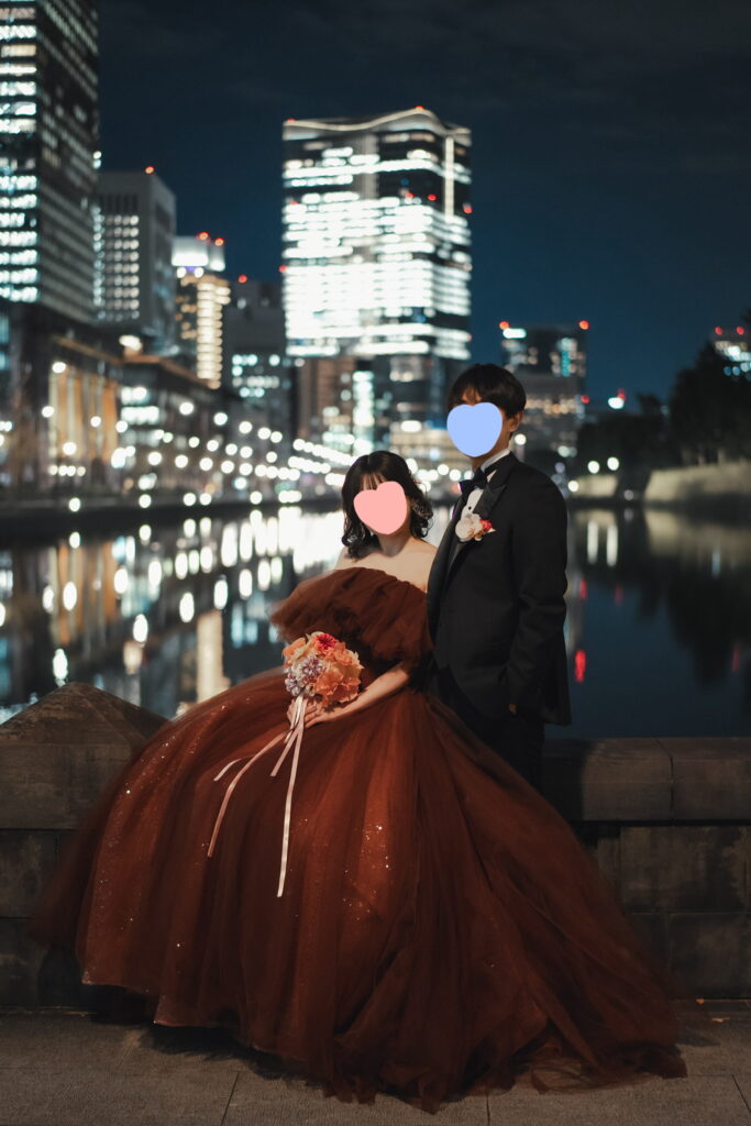 フォトウェディング 丸の内 東京駅 皇居 イルミネーション ラヴィファクトリー ハツコエンドウ A by Hatsuko Endo Luna