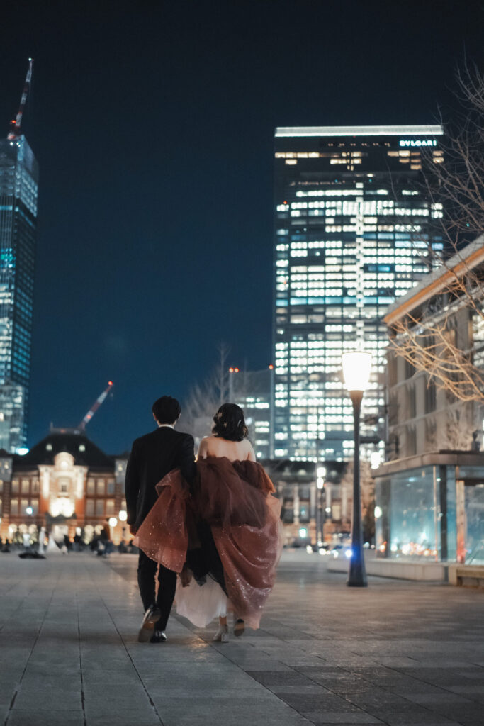 フォトウェディング 丸の内 東京駅 イルミネーション ラヴィファクトリー ハツコエンドウ A by Hatsuko Endo Luna
