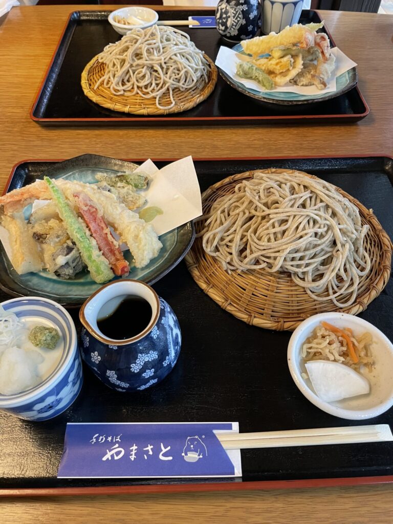 手打そば やまさと 山中湖 せいろ 天ぷら