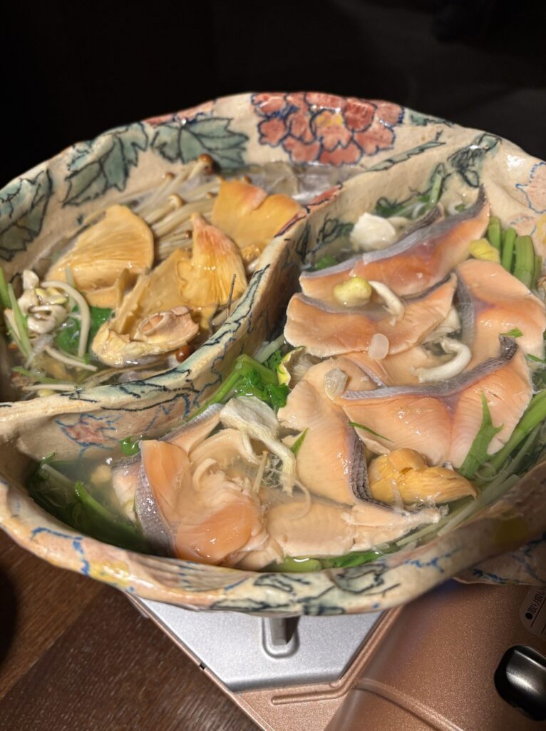 界鬼怒川 夕食 特別会席 桜牡丹鍋