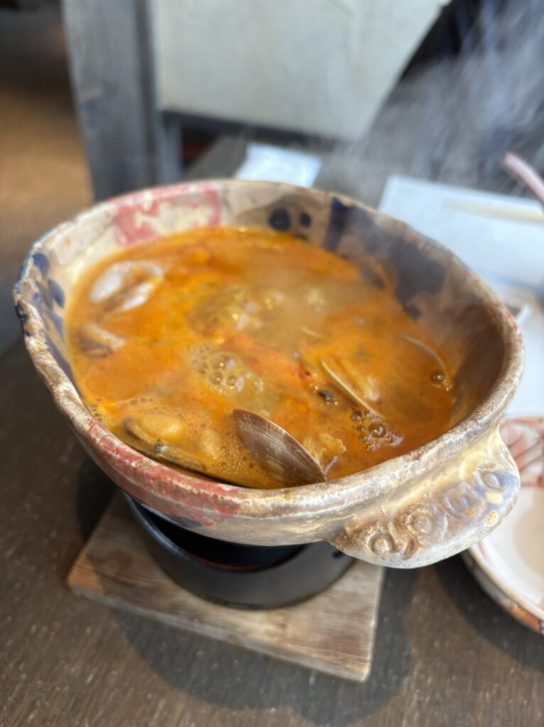 界アンジン　夕食　金目鯛のブイヤベース